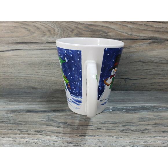 Snowman Candy Cane Winter Coffee Mug - Picture 4 of 7